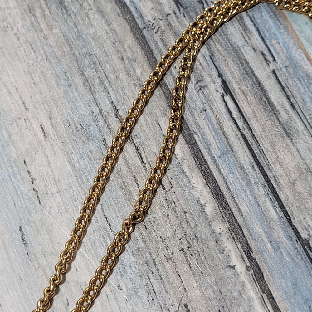 Vintage TRIFARI Multi chain dangle tassel Necklace. - Picture 6 of 11